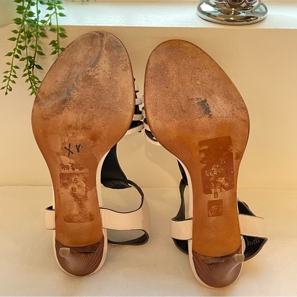 COACH 'Izzy' Heels Ivory Size 9.5 - Picture 9 of 10